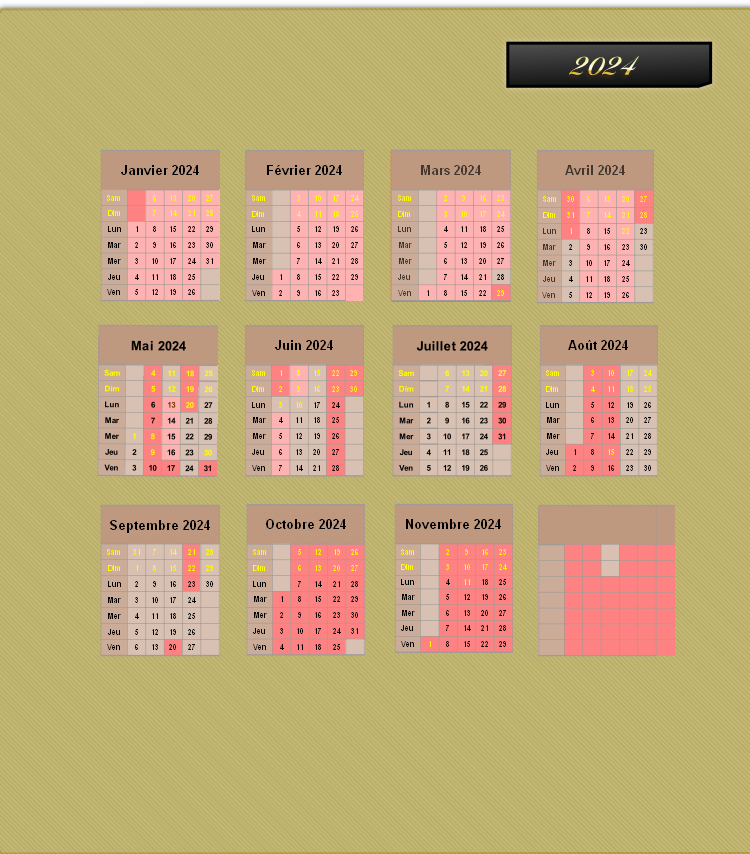 Calendrier